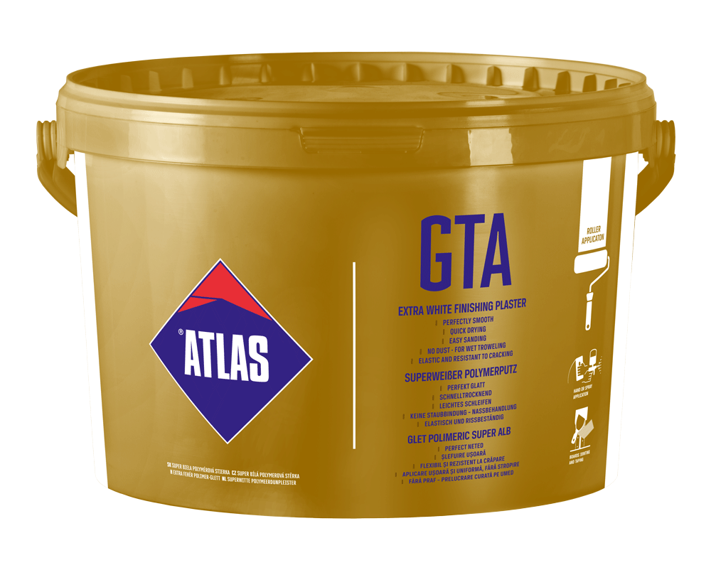ATLAS GTA super biela polymérová hladká stierka/5kg - Parapetrol