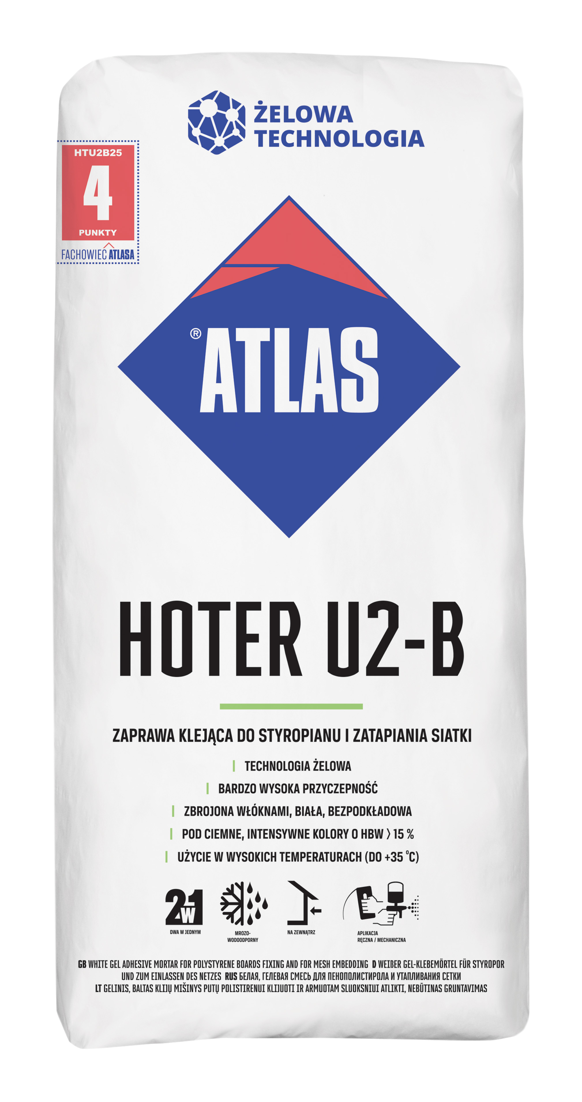 ATLAS HOTER U2-B biely/25kg - Parapetrol