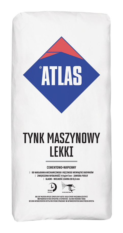 ATLAS strojná ľahčená vápenocementová omietka III. kat./30kg